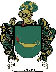 Escudo del apellido Debes