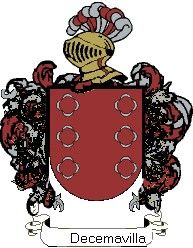 Escudo del apellido Decemavilla