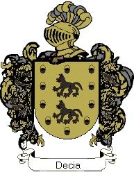 Escudo del apellido Decia