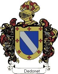 Escudo del apellido Dedonet