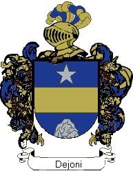 Escudo del apellido Dejoni