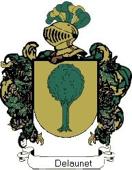 Escudo del apellido Delaunet