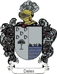 Escudo del apellido Deles