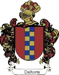 Escudo del apellido Delhorte