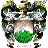 Escudo del apellido De la Peña