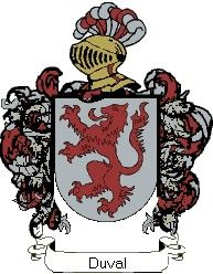 Escudo del apellido Duval