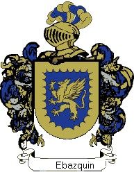 Escudo del apellido Ebazquin