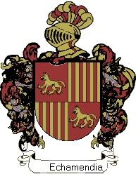 Escudo del apellido Echamendia