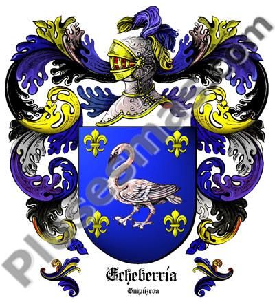 Escudo del apellido Echeberría