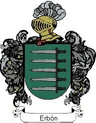 Escudo del apellido Erbón