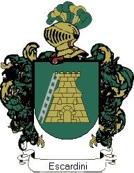 Escudo del apellido Escardini