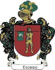 Escudo del apellido Escarpo