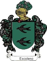 Escudo del apellido Escoleno