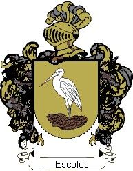 Escudo del apellido Escoles