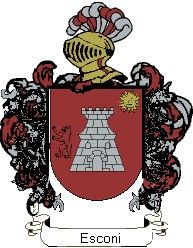 Escudo del apellido Esconi