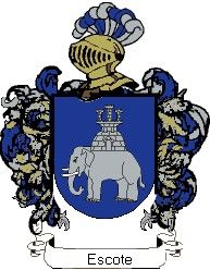 Escudo del apellido Escote