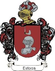 Escudo del apellido Esforza