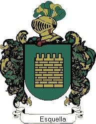 Escudo del apellido Esquella