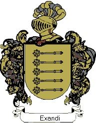 Escudo del apellido Exandi