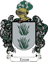 Escudo del apellido Ezcue