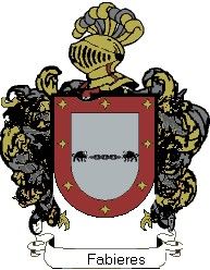 Escudo del apellido Fabieres