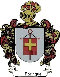 Escudo del apellido Fadrique