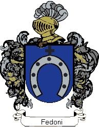 Escudo del apellido Fedoni