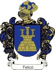 Escudo del apellido Felicó