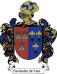 Escudo del apellido Fernández de santo domingo