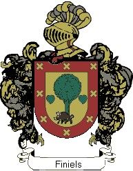 Escudo del apellido Finiels