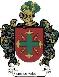 Escudo del apellido Flores de valles