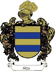 Escudo del apellido Alzu