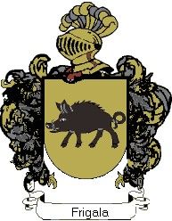 Escudo del apellido Frigala