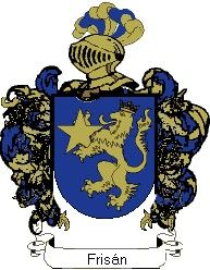 Escudo del apellido Frisán