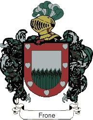 Escudo del apellido Frone