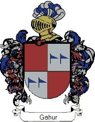 Escudo del apellido Gahur