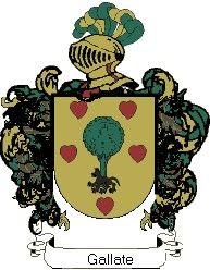 Escudo del apellido Gallate