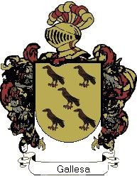 Escudo del apellido Gallesa