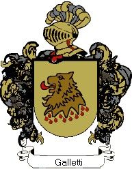 Escudo del apellido Galletti