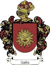 Escudo del apellido Gallis