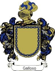 Escudo del apellido Galloso