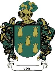 Escudo del apellido Gan