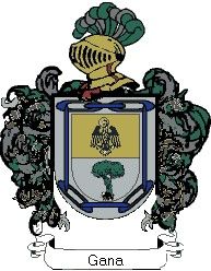 Escudo del apellido Gana