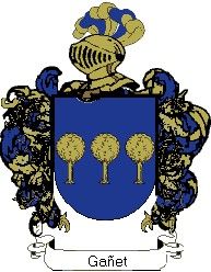 Escudo del apellido Gañet