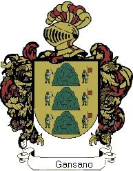 Escudo del apellido Gansano