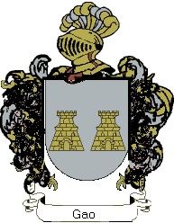 Escudo del apellido Gao