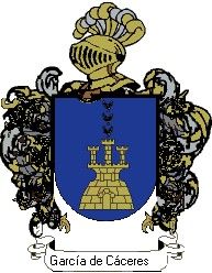 Escudo del apellido García de cáceres