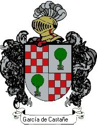 Escudo del apellido García de castañeda