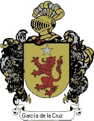 Escudo del apellido García de la cruz