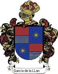 Escudo del apellido García de la llanill